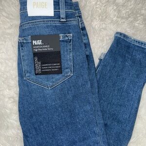 PAIGE High Rise Ankle Skinny Jeans